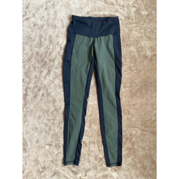 Kuhl Transcender Black Green Leggings Pocket Drawstring Women's Size XS - Picture 1 of 6